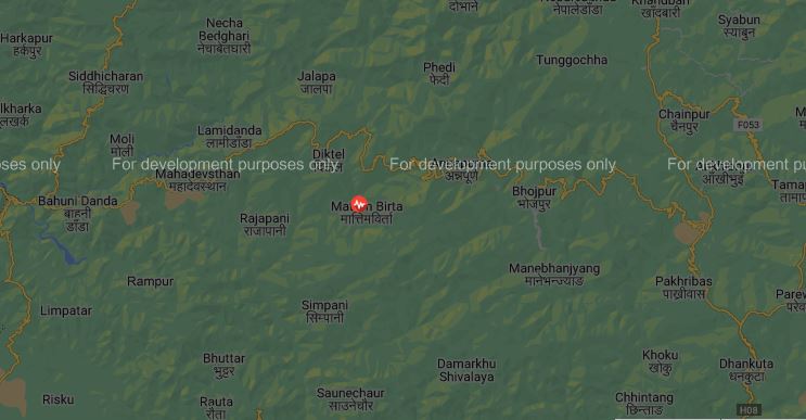 खोटाङको मात्तिमबिर्ता केन्द्रबन्दु भएर ६ रेक्टर स्केलको भूकम्प