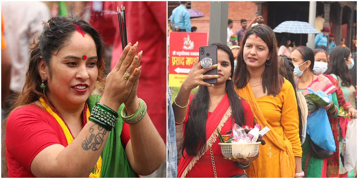 साउने सोमबारमा पशुपतिनाथमा दर्शनार्थीको घुइँचो (फोटो फिचर र भिडियोसहित)